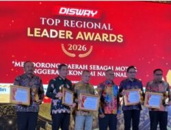 Rudy Susmanto Raih Penghargaan Disway Top Regional Leader Awards 2026 Kategori Pengembangan Infrastruktur dan Konektivitas Daerah Terbaik