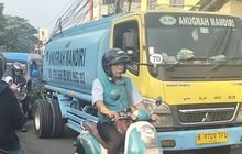 Truk Tangki Mogok di Jalan Kapten Yusuf Kota Batu Ciomas Bikin Macet Parah