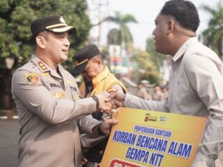 Mahasiswa Asal NTT dan Komunitas Relawan Polisi Baik Dilibatkan Dalam Penyaluran Donasi Untuk Korban Gempa di Manggarai Timur