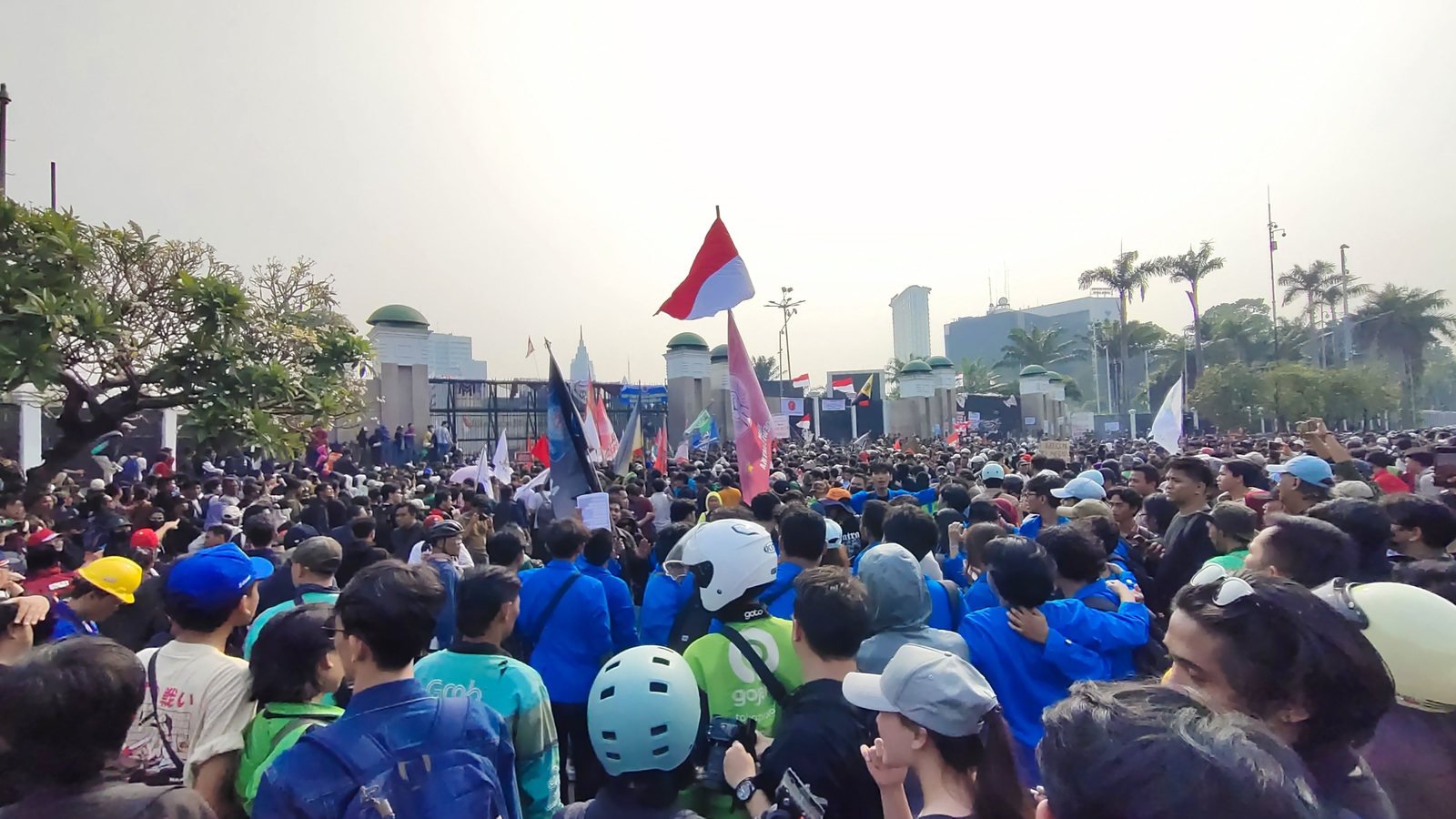 Demo mahasiswa di DPR RI