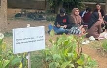 Alun-Alun Kota Bogor Dipadati Pengunjung Saat Libur, Area Rumput Diterobos hingga Sampah Berserakan
