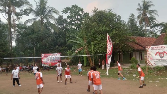 Ikatan Pemuda Leuwiranji dan Karang Taruna Gelar Turnamen Bola Voli di Momen HUT ke 81 Kemerdekaan RI