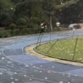 Lapangan Sempur Bogor Mendadak Bak Musim Dingin, Rumput Dipenuhi Kapas Putih Mirip Salju