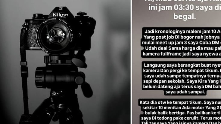 Waspada Modus Baru Begal di Bogor, Pura-Pura Buka Job Fotografi untuk Jebak Korban