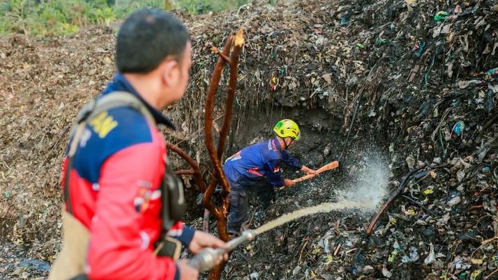 Kebakaran TPA Galuga Padam, Pemkot Bogor Masih Siagakan Personel Damkar