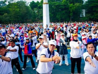 Haornas 2026 Kota Bogor di Lapangan Sempur, Dedie Rachim dorong warga aktif