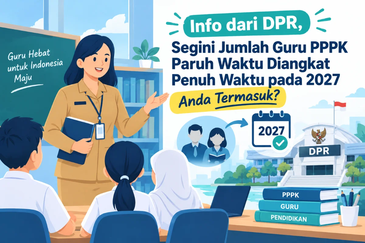 rencana pengangkatan 230 ribu PPPK paruh waktu menjadi penuh waktu pada 2027.