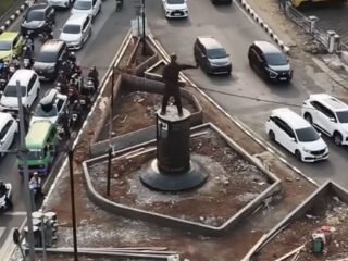 Tugu Narkoba Kota Bogor Tengah Direnovasi, Sejumlah Bagian Mulai Ditata