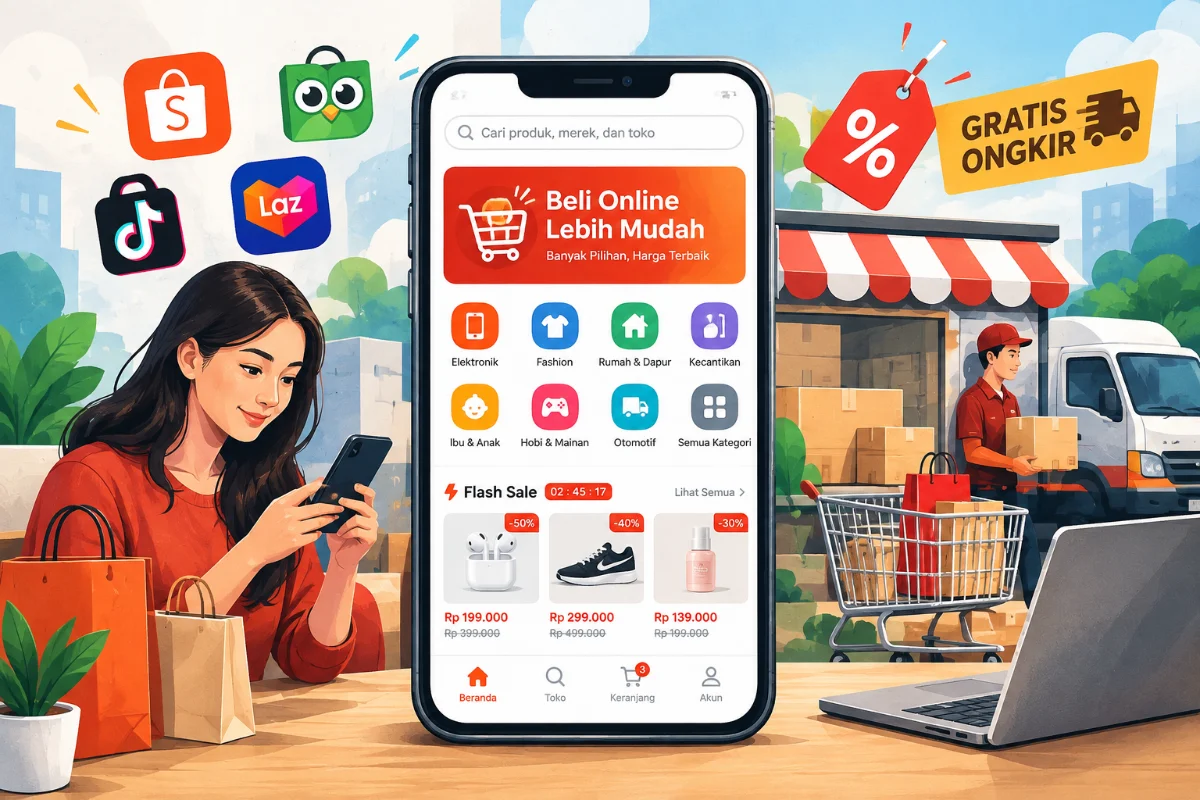 Ilustrasi pajak marketplace