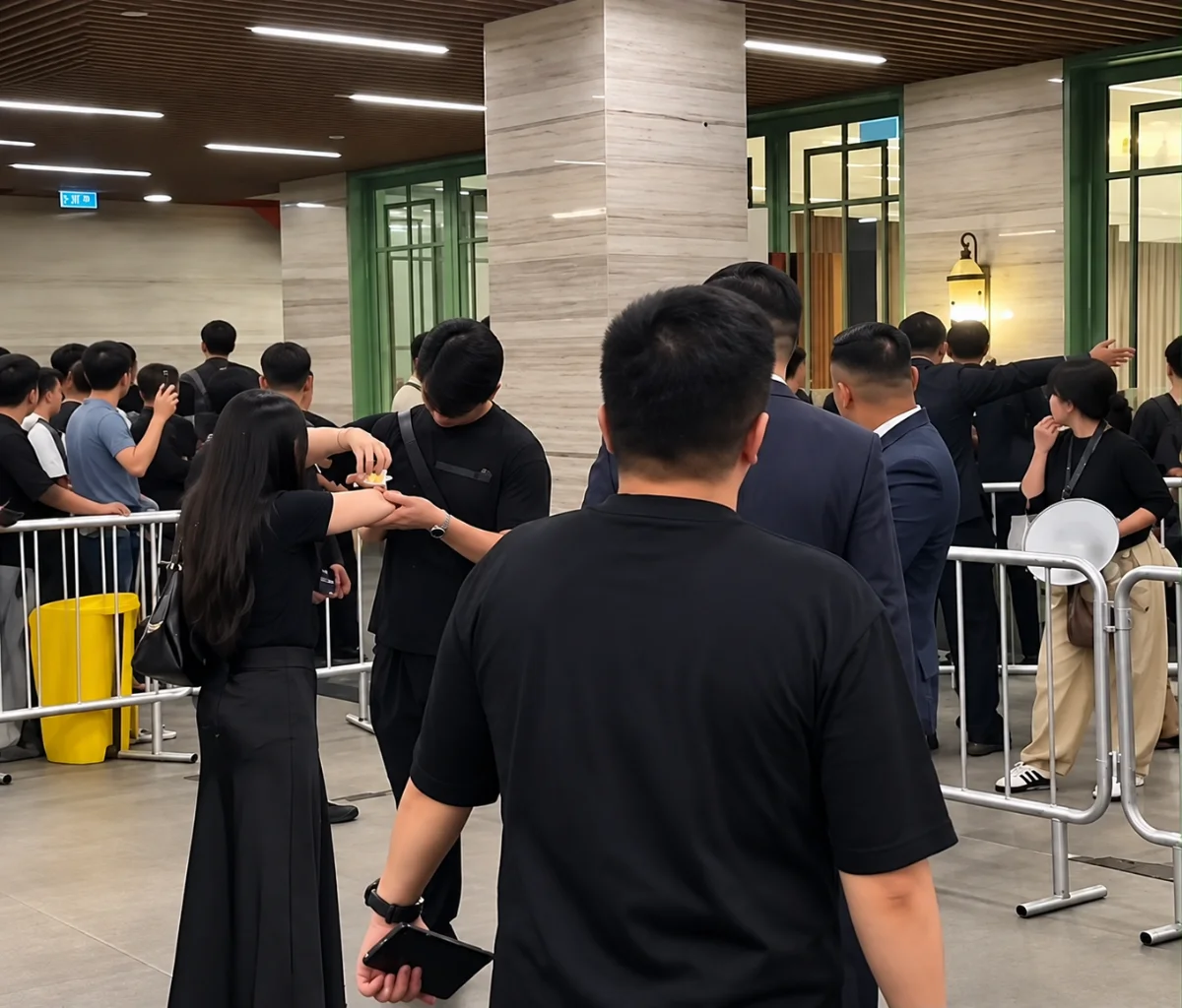 Antrean calon pembeli dalam penjualan perdana iPhone 18 Pro Series di Park Hyatt Jakarta pada 16 Oktober 2026