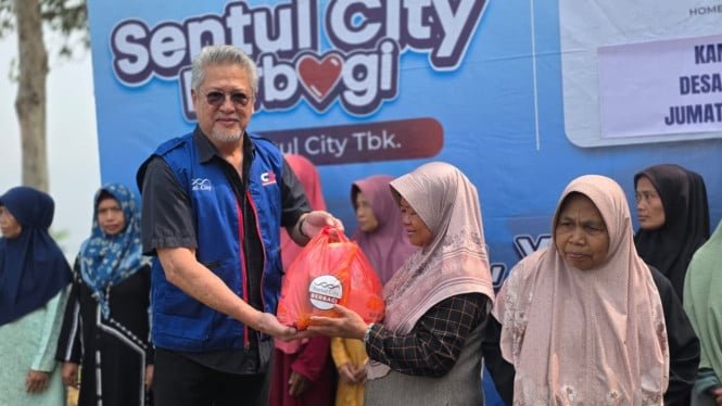 Sentul City Berbagi, Ratusan Paket Sembako Disalurkan kepada Warga Bojong Koneng