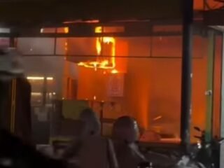 Diduga Regulator Gas Bocor, Produksi Tahu Susu di Sukahati Terbakar