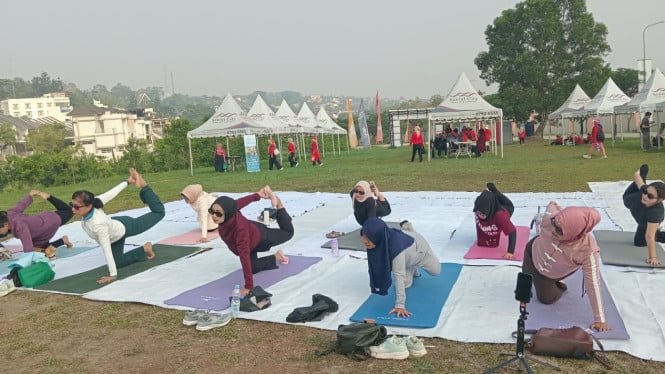 Sunday Wellness Carnival Sentul City Padukan Yoga dan Aeroboxing, Warga Bisa Olahraga Bareng Anabul